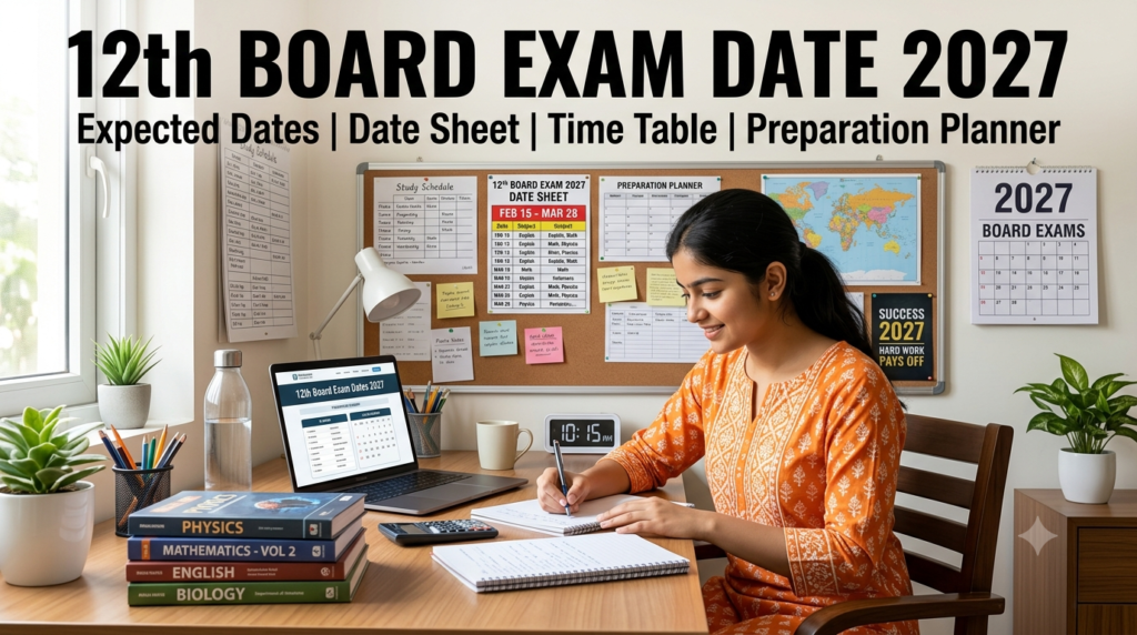 12th Board Exam Date 2027