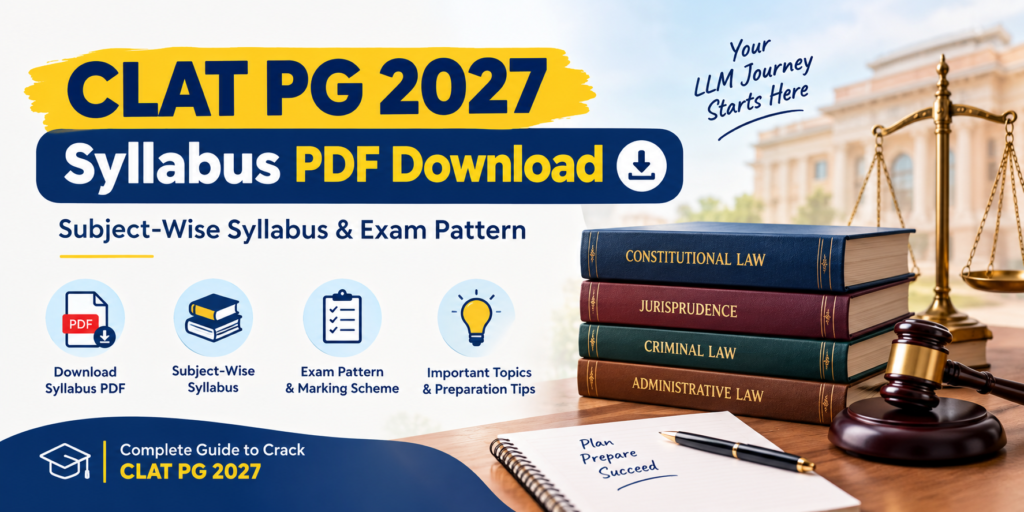 CLAT PG Syllabus 2027 PDF Download
